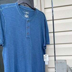 Sonoma Men's Slate Blue Short Sleeve Henley